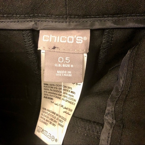 NWT Chico’s Secret Stretch Straight Leg Crop Size 6 (Chico’s Sz 0.5) - Picture 5 of 10